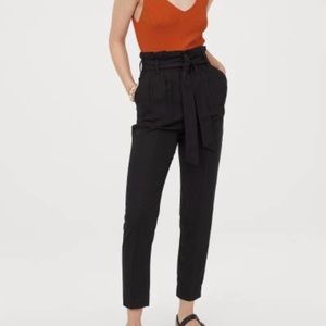 High waisted black pants